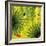 Nature Fan, Green Leaves Color-Belen Mena-Framed Giclee Print