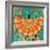 Nature Fan, Orange Color-Belen Mena-Framed Giclee Print