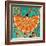 Nature Fan, Orange Color-Belen Mena-Framed Giclee Print