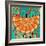 Nature Fan, Orange Color-Belen Mena-Framed Giclee Print