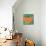 Nature Fan, Orange Color-Belen Mena-Mounted Giclee Print displayed on a wall