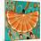 Nature Fan, Orange Color-Belen Mena-Mounted Giclee Print