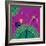 Nature Fan, Peacock Color-Belen Mena-Framed Giclee Print