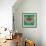 Nature Fan, Red And Green Color-Belen Mena-Framed Giclee Print displayed on a wall