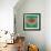 Nature Fan, Red And Green Color-Belen Mena-Framed Giclee Print displayed on a wall