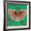 Nature Fan, Red And Green Color-Belen Mena-Framed Giclee Print