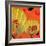 Nature Fan, Rooster Color-Belen Mena-Framed Giclee Print