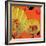 Nature Fan, Rooster Color-Belen Mena-Framed Giclee Print