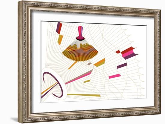 Nature Fan, Volcano-Belen Mena-Framed Giclee Print