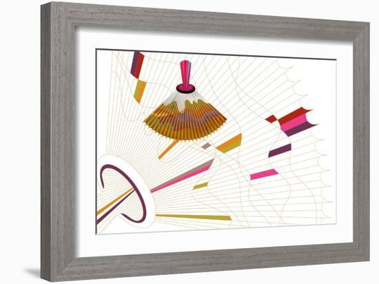 Nature Fan, Volcano-Belen Mena-Framed Giclee Print