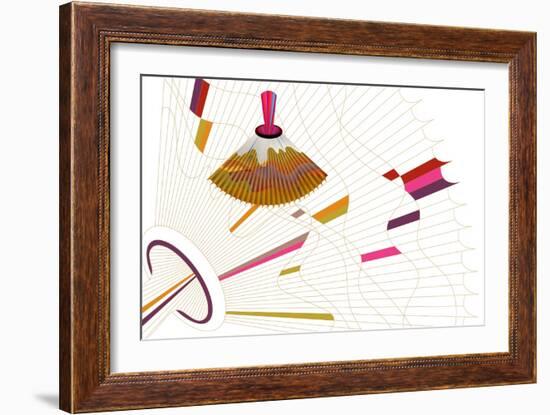 Nature Fan, Volcano-Belen Mena-Framed Giclee Print