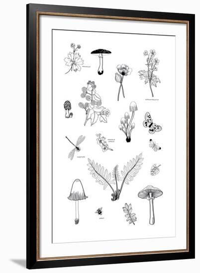 Nature Gathering-Clara Wells-Framed Giclee Print