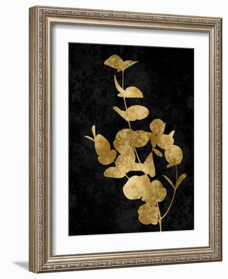 Nature Gold on Black I-Danielle Carson-Framed Art Print