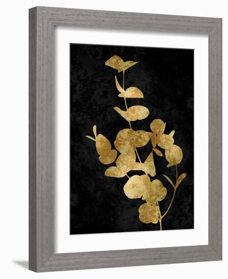 Nature Gold on Black I-Danielle Carson-Framed Art Print