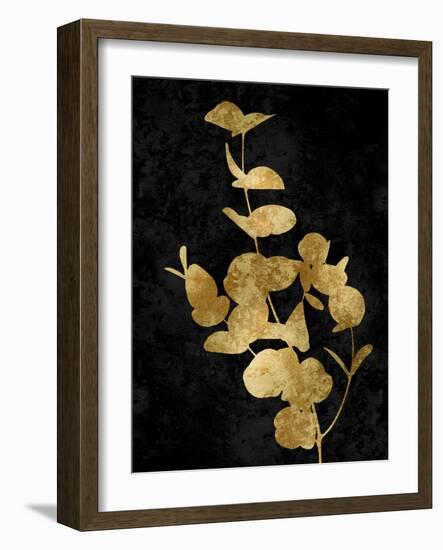 Nature Gold on Black I-Danielle Carson-Framed Art Print