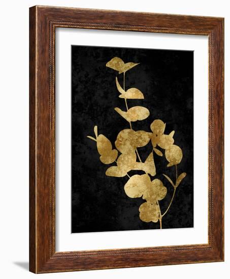 Nature Gold on Black I-Danielle Carson-Framed Art Print