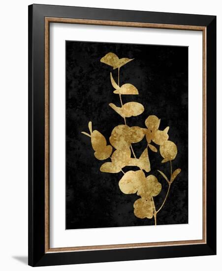 Nature Gold on Black I-Danielle Carson-Framed Art Print