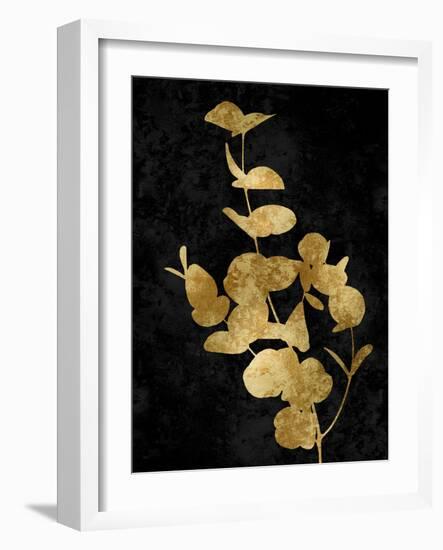 Nature Gold on Black I-Danielle Carson-Framed Art Print