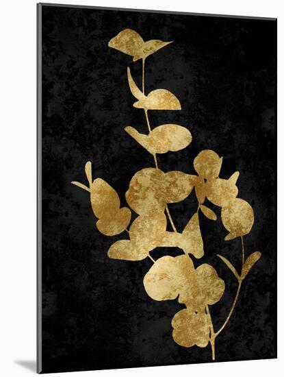 Nature Gold on Black I-Danielle Carson-Mounted Art Print