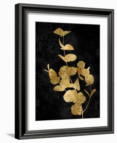 Nature Gold on Black I-Danielle Carson-Framed Art Print