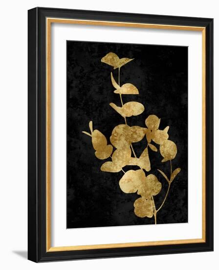 Nature Gold on Black I-Danielle Carson-Framed Art Print