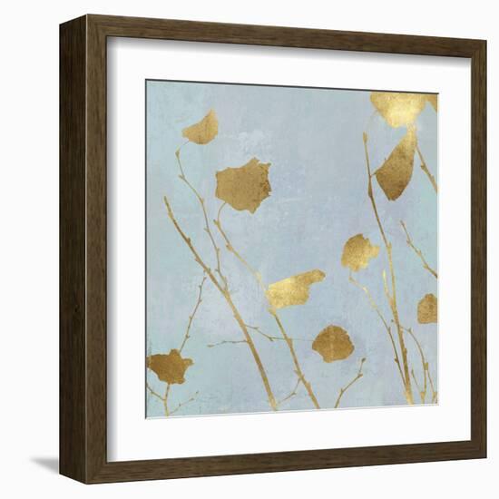 Nature Gold on Blue I-Danielle Carson-Framed Art Print