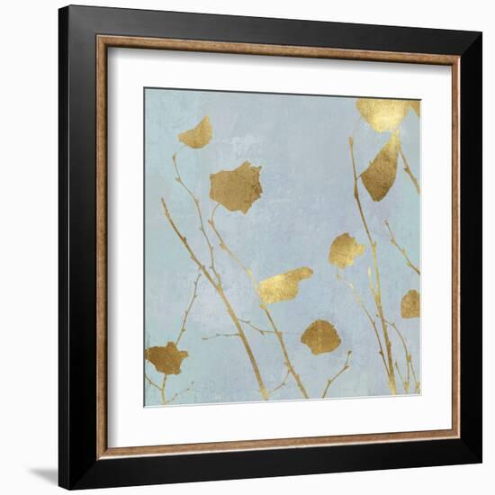 Nature Gold on Blue I-Danielle Carson-Framed Art Print