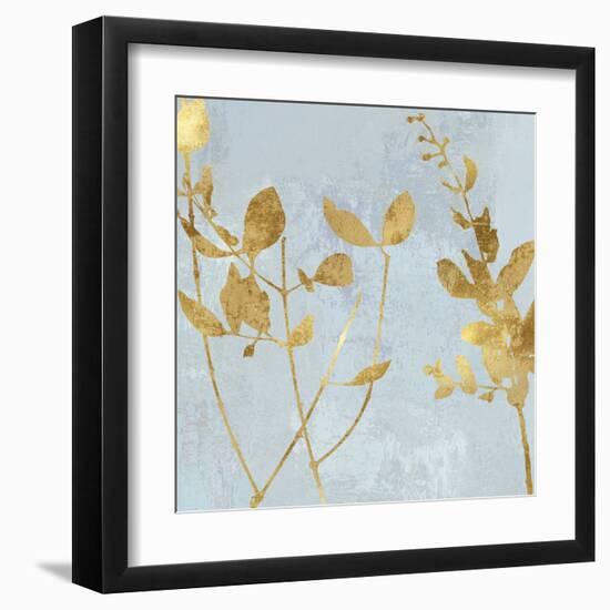 Nature Gold on Blue-Danielle Carson-Framed Art Print