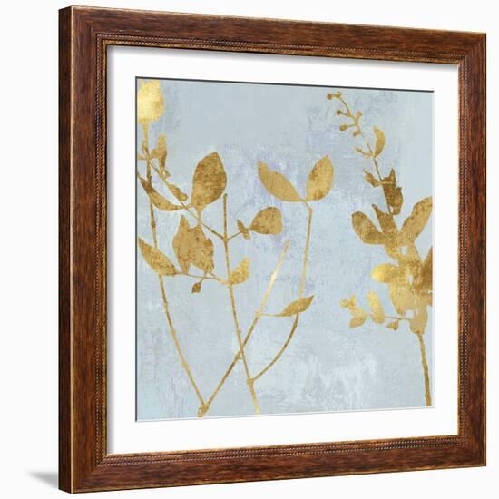 Nature Gold on Blue-Danielle Carson-Framed Art Print