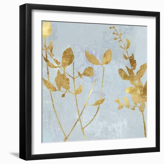 Nature Gold on Blue-Danielle Carson-Framed Art Print