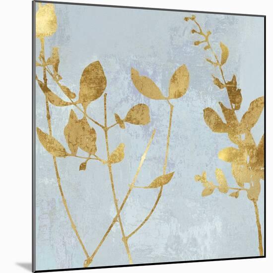 Nature Gold on Blue-Danielle Carson-Mounted Art Print