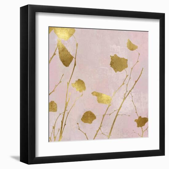 Nature Gold on Pink Blush I-Danielle Carson-Framed Art Print