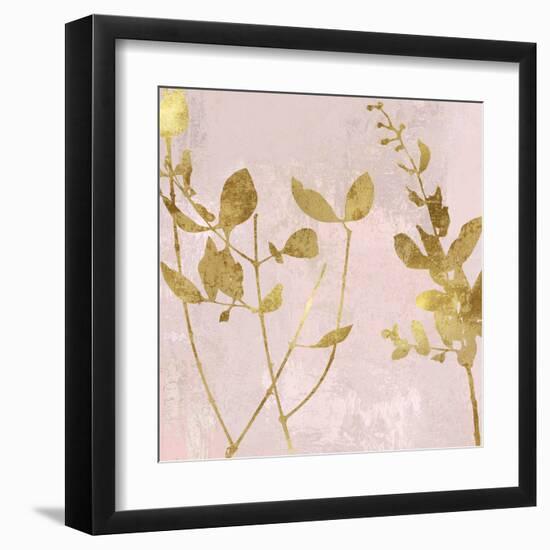 Nature Gold on Pink Blush II-Danielle Carson-Framed Art Print