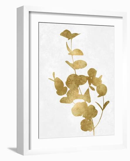 Nature Gold on White I-Danielle Carson-Framed Art Print