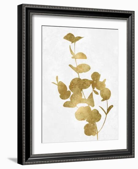 Nature Gold on White I-Danielle Carson-Framed Art Print