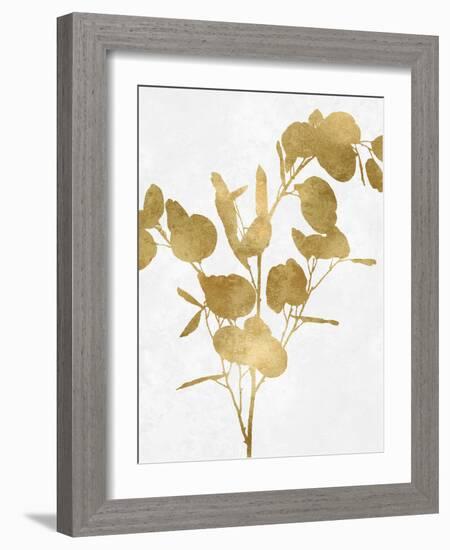 Nature Gold on White III-Danielle Carson-Framed Art Print