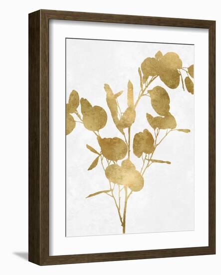 Nature Gold on White III-Danielle Carson-Framed Art Print