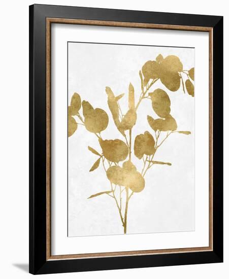 Nature Gold on White III-Danielle Carson-Framed Art Print