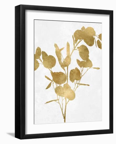 Nature Gold on White III-Danielle Carson-Framed Art Print