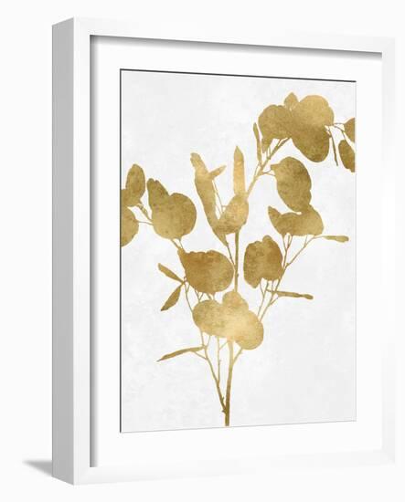 Nature Gold on White III-Danielle Carson-Framed Art Print