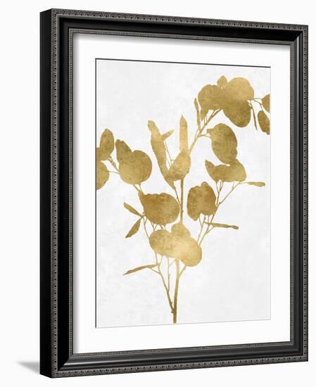 Nature Gold on White III-Danielle Carson-Framed Art Print