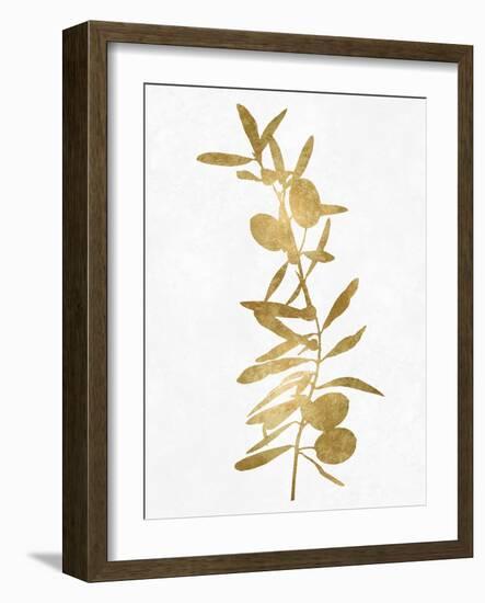 Nature Gold on White IV-Danielle Carson-Framed Art Print