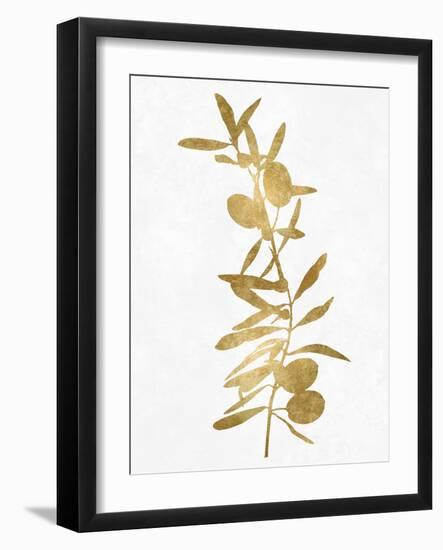 Nature Gold on White IV-Danielle Carson-Framed Art Print