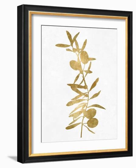 Nature Gold on White IV-Danielle Carson-Framed Art Print
