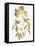 Nature Gold on White V-Danielle Carson-Framed Stretched Canvas