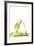 Nature Harmony Healthy Lifestyle Concept - Double Exposure Image of Woman Doing Yoga Asana King Pig-f9photos-Framed Photographic Print