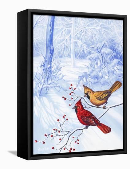 Nature in Winter II-Vivien Rhyan-Framed Stretched Canvas