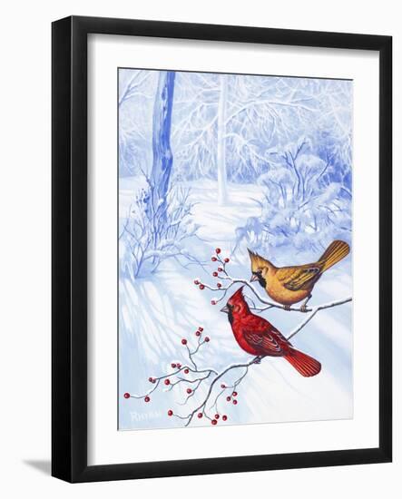 Nature in Winter II-Vivien Rhyan-Framed Art Print