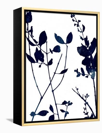 Nature Indigo Blue I-Danielle Carson-Framed Stretched Canvas