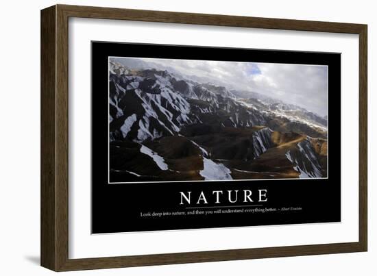 Nature: Inspirational Quote and Motivational Poster-null-Framed Photographic Print